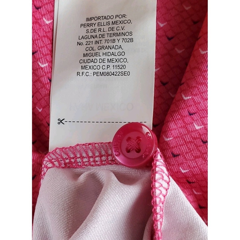 Callaway Shirt Men XL Pink AOP Swing Opti Dri Swing Tech Polo J Wood Pratt Golf - Picture 9 of 16